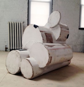 Jeff Feld; The intention is pure and so on; 2012; Cardboard, latex